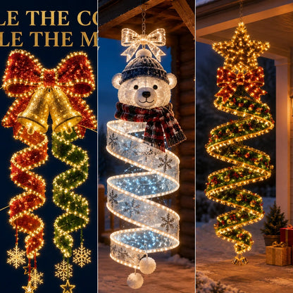🎄Christmas Magic Spiral Hanging LED Light Collection