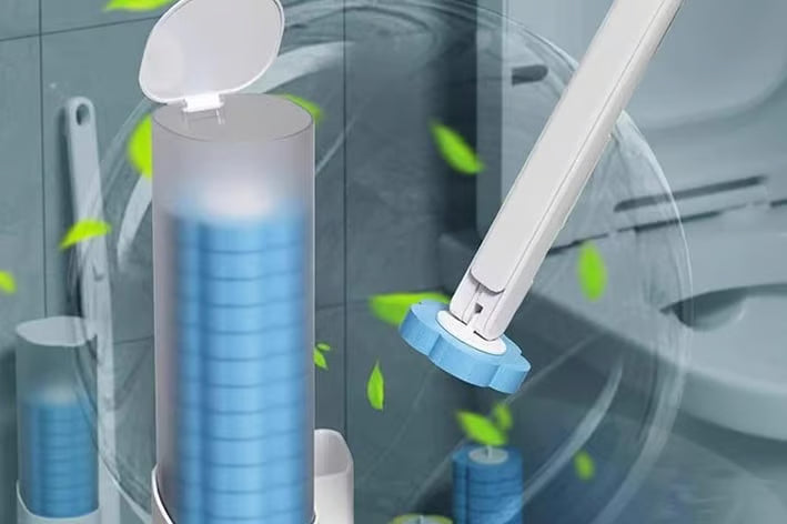 👉 Disposable Toilet Cleaning Brush — Hygienic, Easy & Mess-Free
