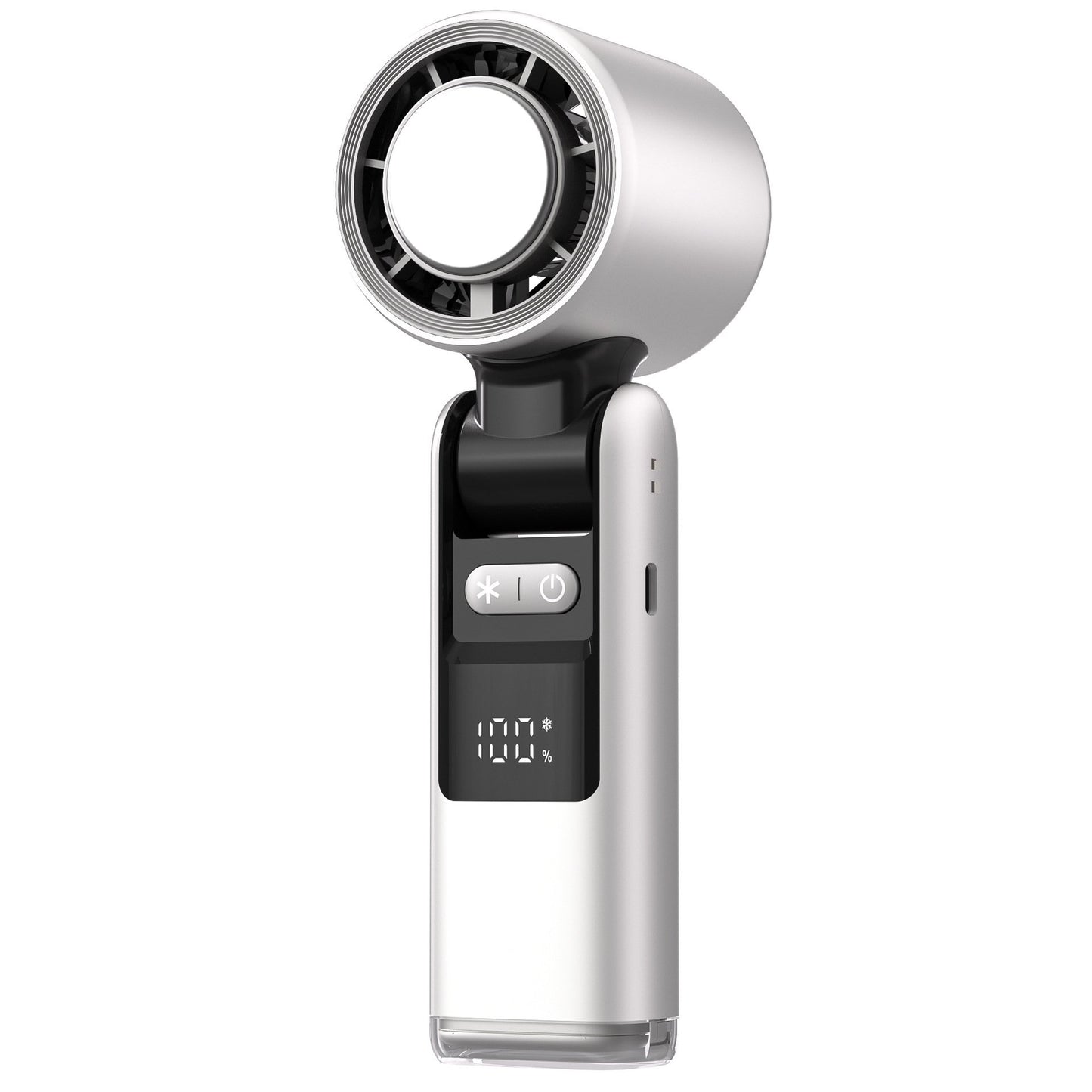 ❄️ 50% OFF Summer Deal | Multifunction Handheld Turbo Cooling Fan with AC-Like Ice Gel Pad & 5 Gears