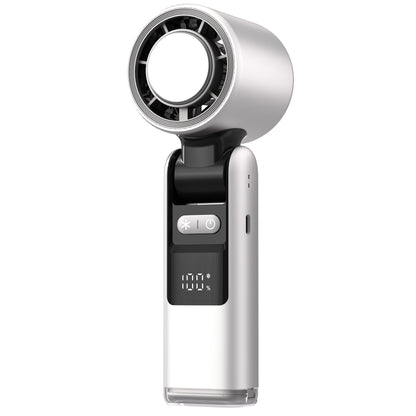 ❄️ 50% OFF Summer Deal | Multifunction Handheld Turbo Cooling Fan with AC-Like Ice Gel Pad & 5 Gears
