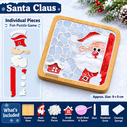 Christmas Diy Mosaic Coaster Kit