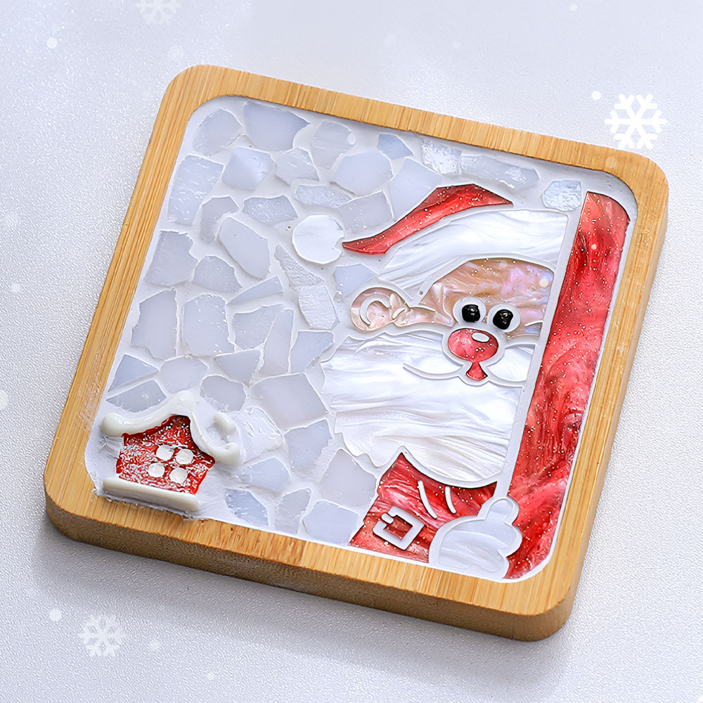 Christmas Diy Mosaic Coaster Kit