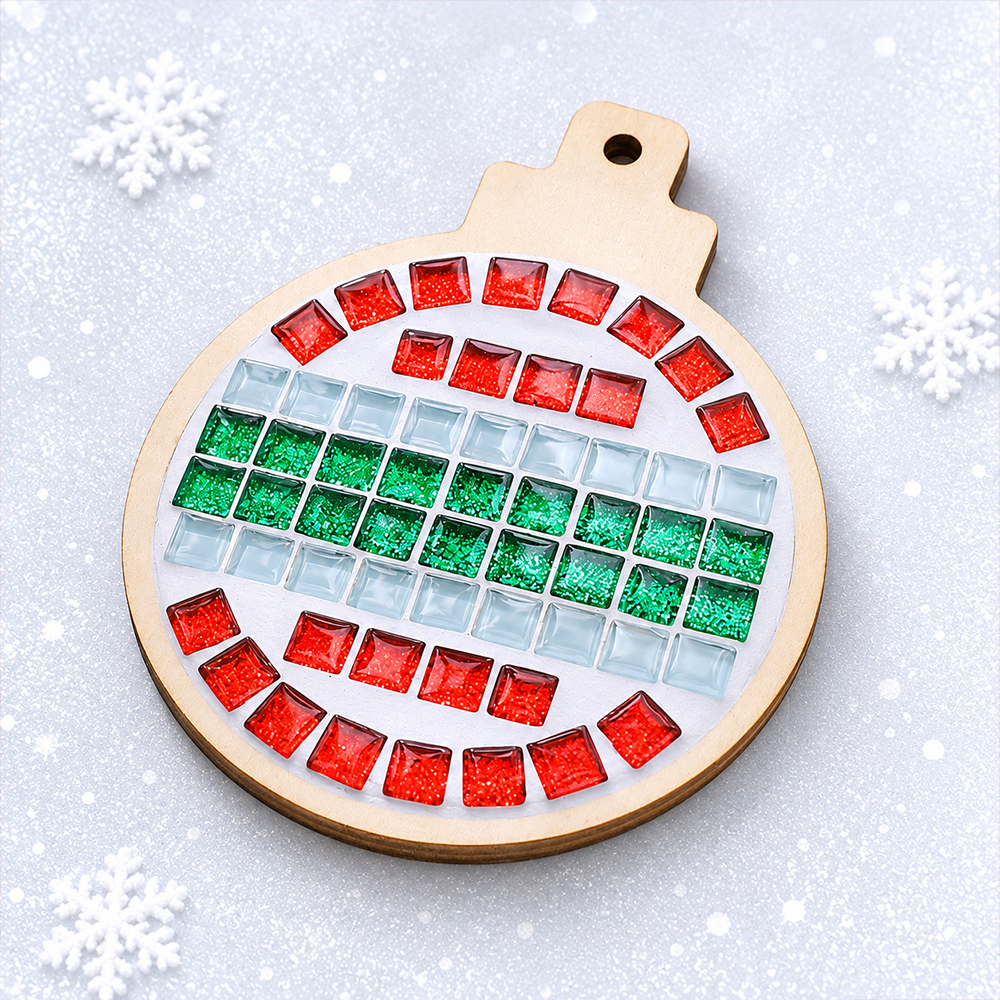 Christmas Diy Mosaic Coaster Kit