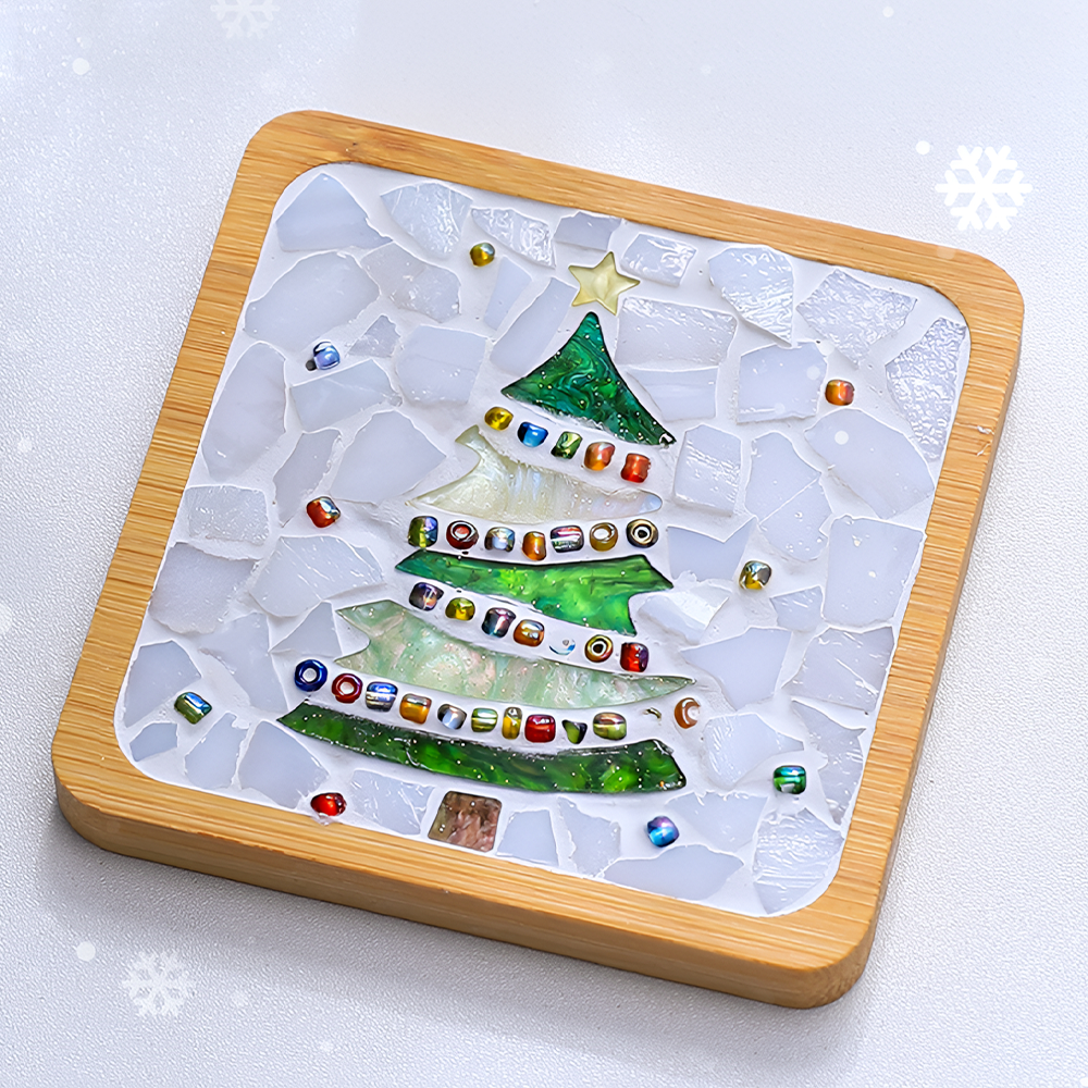 Christmas Diy Mosaic Coaster Kit