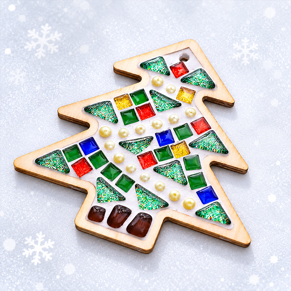 Christmas Diy Mosaic Coaster Kit