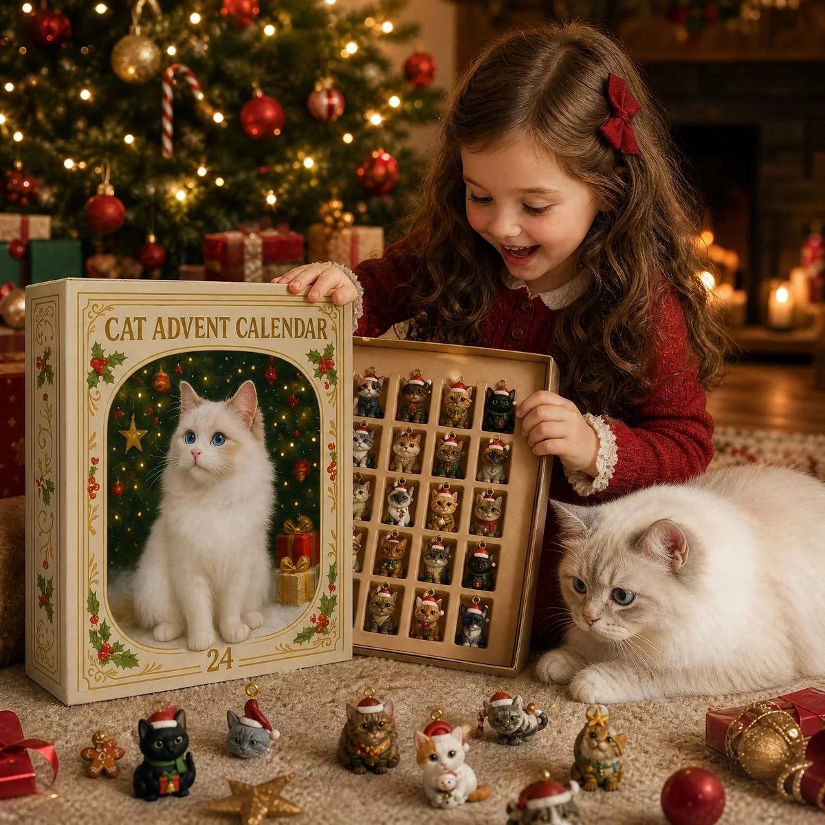 Advent Calendar 2026 Cat Advent Calendar Giftfor Adults Friends Cat Owners and Lovers Christmas Holiday Countdown Gift