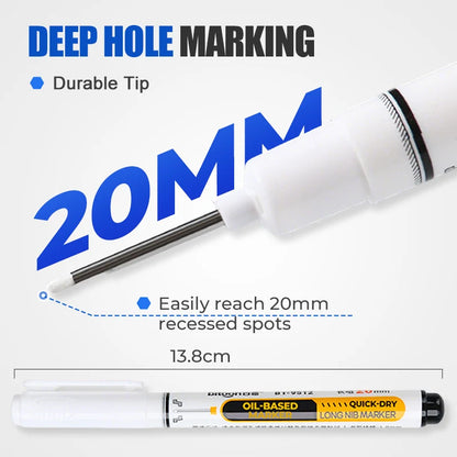 🛠️ Precision Tip Quick-Dry Oil-Based Marker Pen