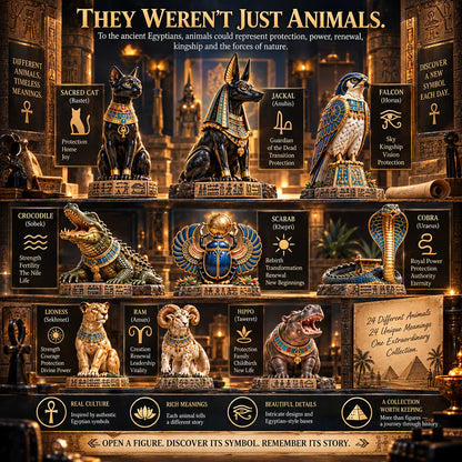 🐈‍⬛🏺24 Days of Ancient Egypt – Sacred Animals & Guardians Collection ✨