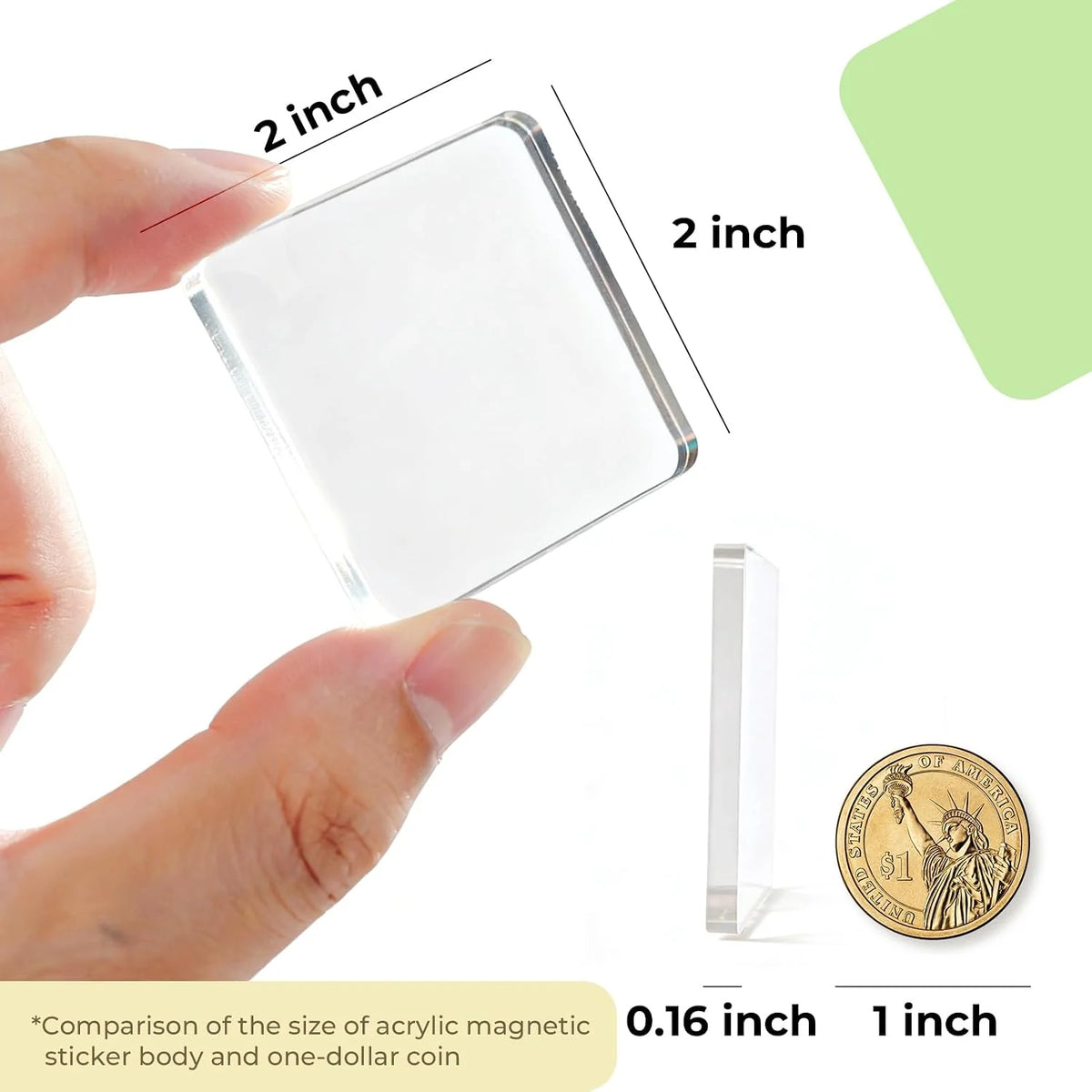 ✨ DIY Photo Fridge Magnet Kit – 10 Pack Clear Acrylic Picture Magnets 🧲