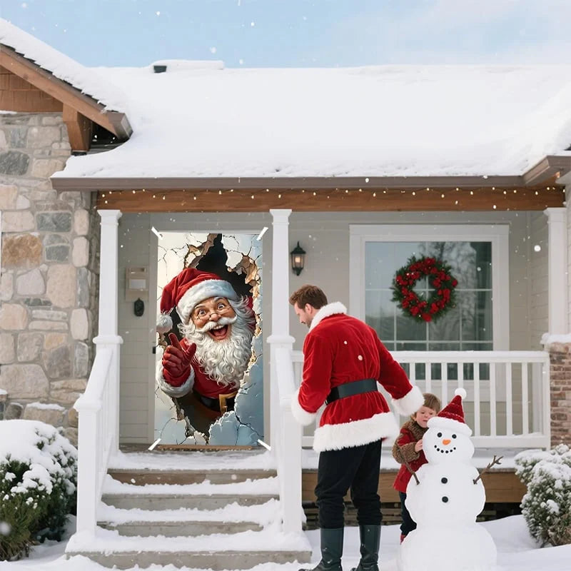 🔥Last Day Promotion 60% OFF💥2026 Christmas Front Door Decoration Cover