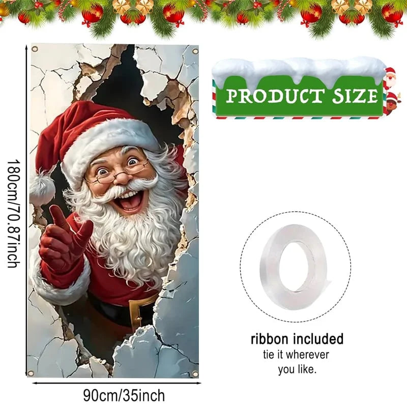🔥Last Day Promotion 60% OFF💥2026 Christmas Front Door Decoration Cover