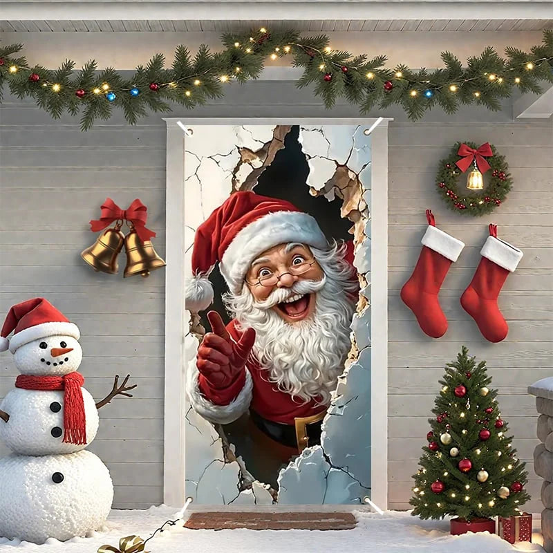 🔥Last Day Promotion 60% OFF💥2026 Christmas Front Door Decoration Cover