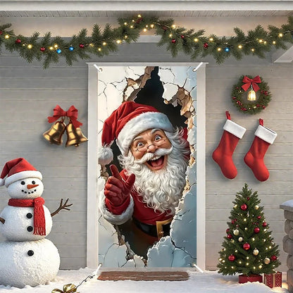 🔥Last Day Promotion 60% OFF💥2026 Christmas Front Door Decoration Cover