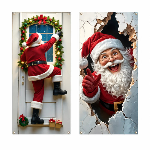 🔥Last Day Promotion 60% OFF💥2026 Christmas Front Door Decoration Cover