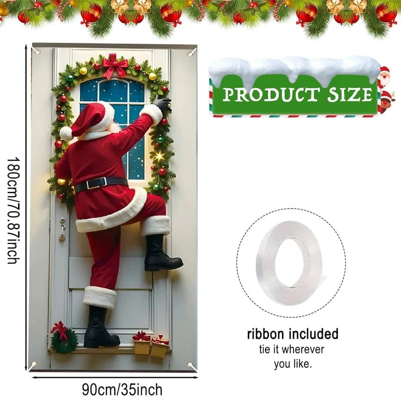 🔥Last Day Promotion 60% OFF💥2026 Christmas Front Door Decoration Cover