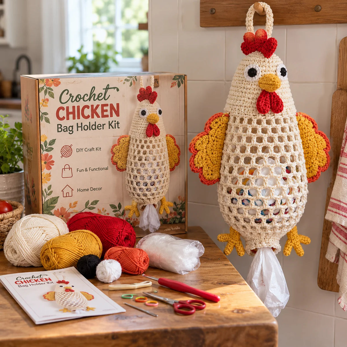 🎁🧶Animal Bag Holder Craft Kit — Cute, Creative & Useful