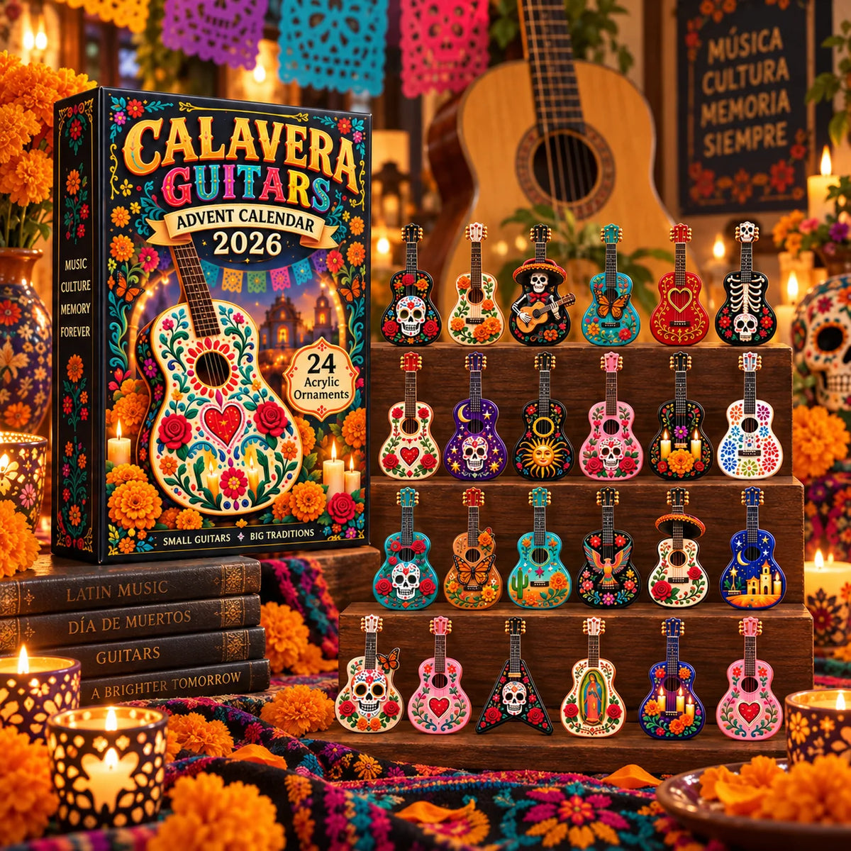 🔥DAY OF THE DEAD KICKOFF 49% OFF - 💀Calavera Guitars Advent Calendar 2026🎸