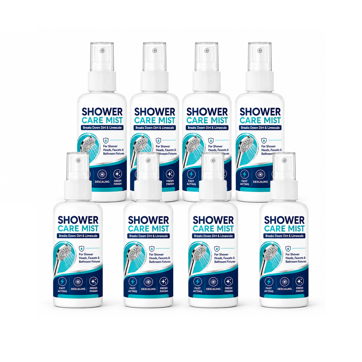 🚿✨Fast-Acting Shower Limescale Remover Spray – Dissolves stubborn mineral deposits & hard water stains. Restores water flow & shine – just spray & wipe! 🧼💪