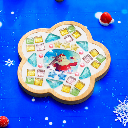 Christmas Diy Mosaic Coaster Kit