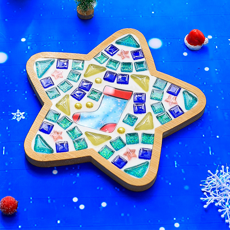 Christmas Diy Mosaic Coaster Kit