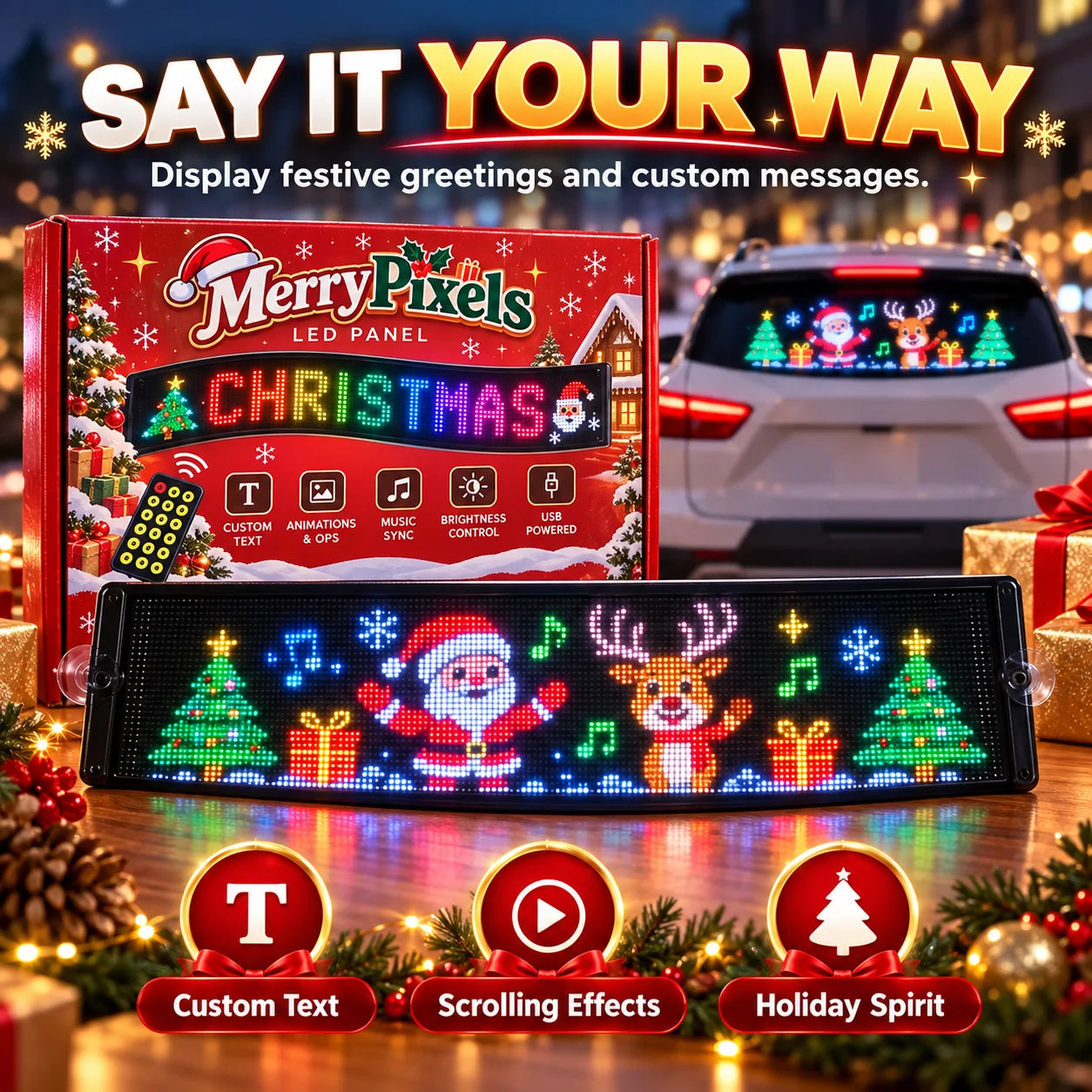 🎄📱 App-Controlled LED Christmas Tree Lights