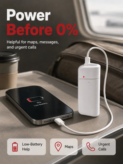 Emergency Phone Charger – 🔋🔋 AA Battery Powered USB Backup with LED Flashlight