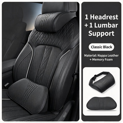 🚗💤 Relieve Driving Fatigue! Universal Memory Foam Car Headrest Neck Pillow, Ergonomic Support Auto Neck Cushion for Long Road Trips