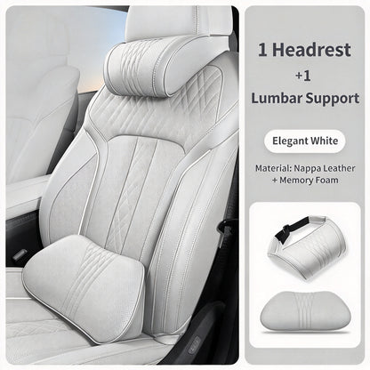 🚗💤 Relieve Driving Fatigue! Universal Memory Foam Car Headrest Neck Pillow, Ergonomic Support Auto Neck Cushion for Long Road Trips