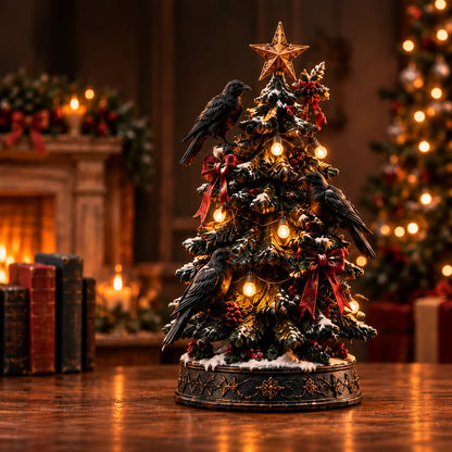 🎄💀 Midnight Carol Gothic Christmas Figurines – 5 Lighted Spooky Holiday Display Styles 👻🕯️