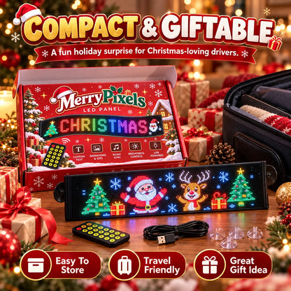 🎅🚘 Christmas Rear Window LED Screen — Festive Designs at Your Fingertips