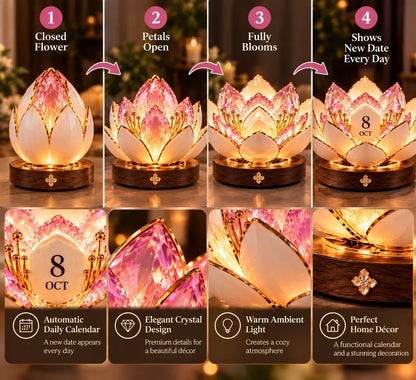 ✨ Automatic Blooming Perpetual Calendar — A Beautiful Flower Display All Year Round