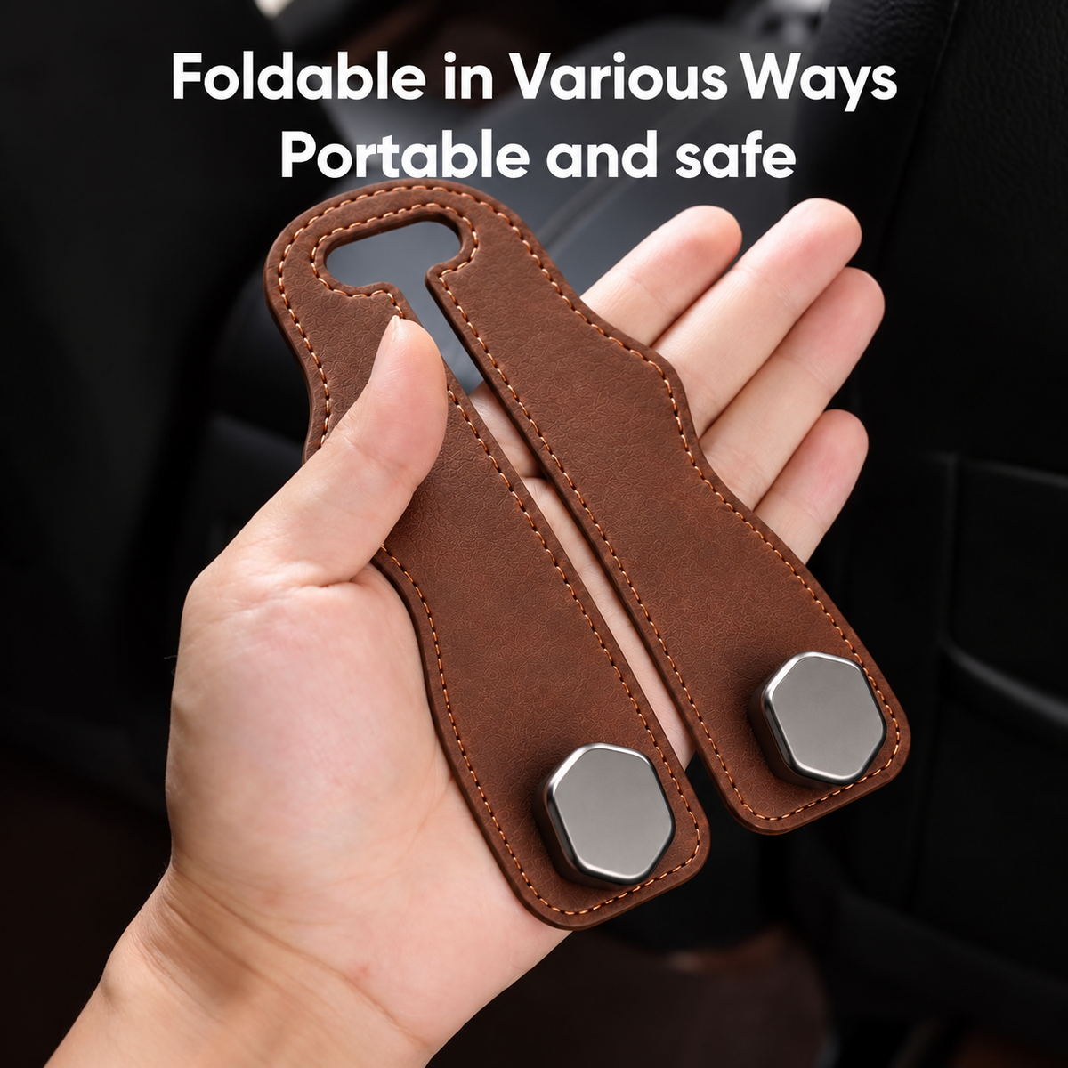 Premium Suede Seat Hooks – Elegant & Practical Car Accessory