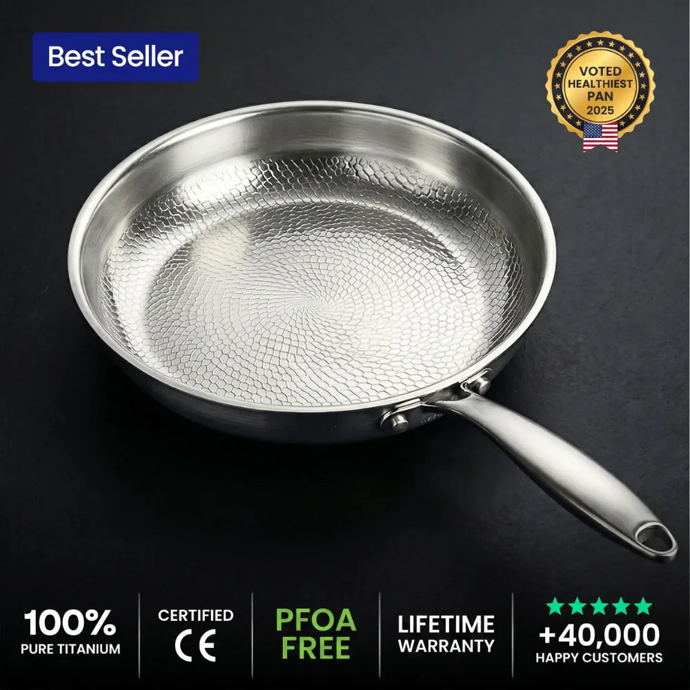 🎃Halloween Deal 50% OFF!🍳100% Pure Titanium Pan For A Toxin-Free Kitchen