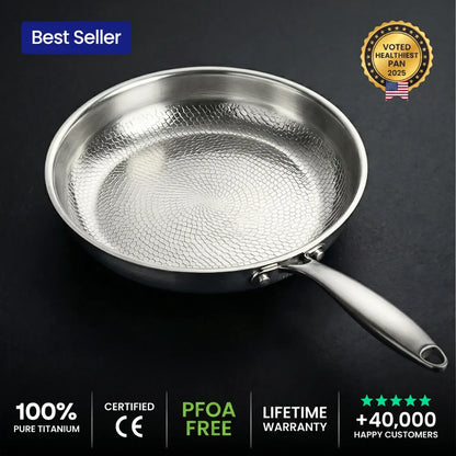 🎃Halloween Deal 50% OFF!🍳100% Pure Titanium Pan For A Toxin-Free Kitchen