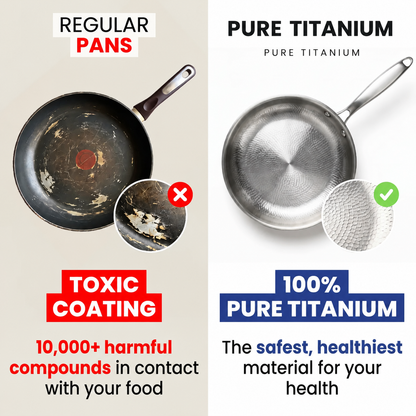 🎃Halloween Deal 50% OFF!🍳100% Pure Titanium Pan For A Toxin-Free Kitchen