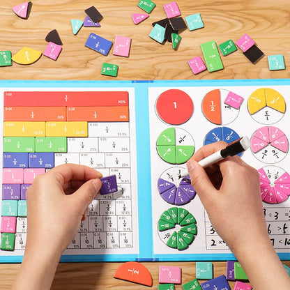 🧠Magnet Montessori Fraction Puzzle✨