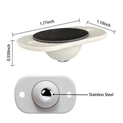 🔥🛞 Mini Stick-On Caster Wheels — 360° Smooth Rotation