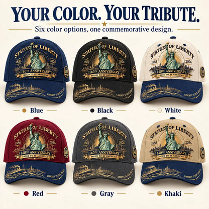 🗽 Statue Of Liberty 140th Anniversary 1886–2026 Commemorative Cap