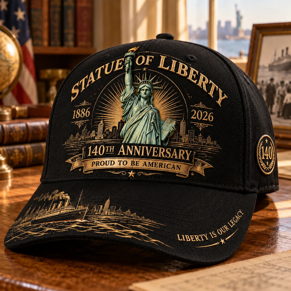 🗽 Statue Of Liberty 140th Anniversary 1886–2026 Commemorative Cap