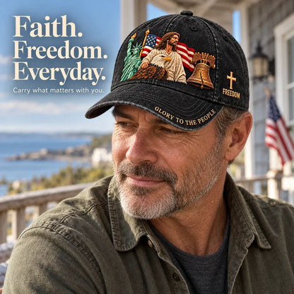✝️🇺🇸 Faith & Freedom American Heritage Cap
