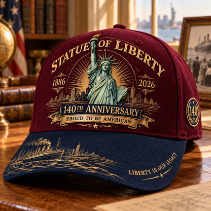 🗽 Statue Of Liberty 140th Anniversary 1886–2026 Commemorative Cap