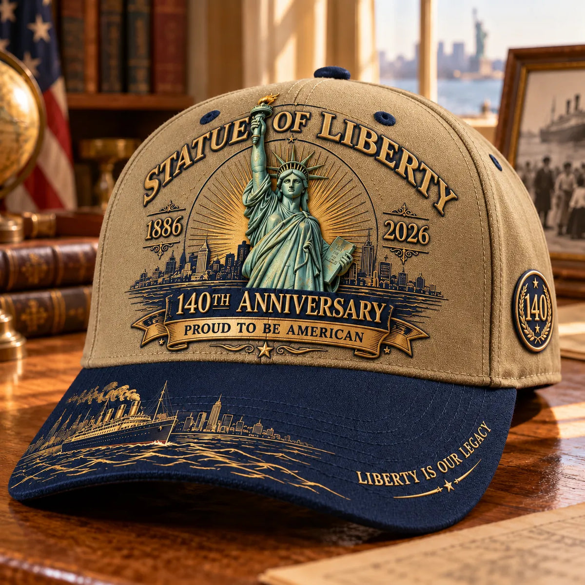 🗽 Statue Of Liberty 140th Anniversary 1886–2026 Commemorative Cap