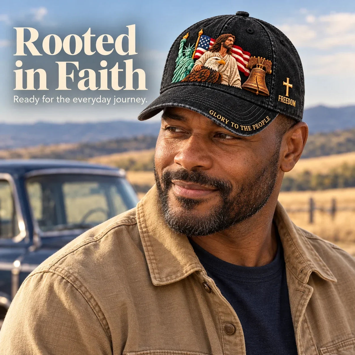✝️🇺🇸 Faith & Freedom American Heritage Cap
