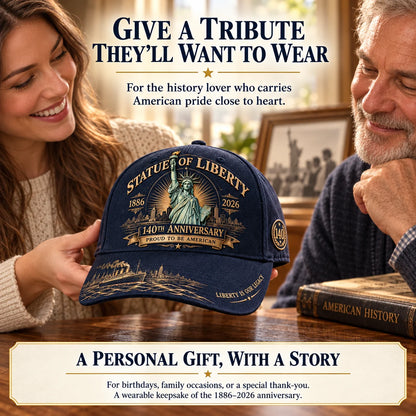 🗽 Statue Of Liberty 140th Anniversary 1886–2026 Commemorative Cap