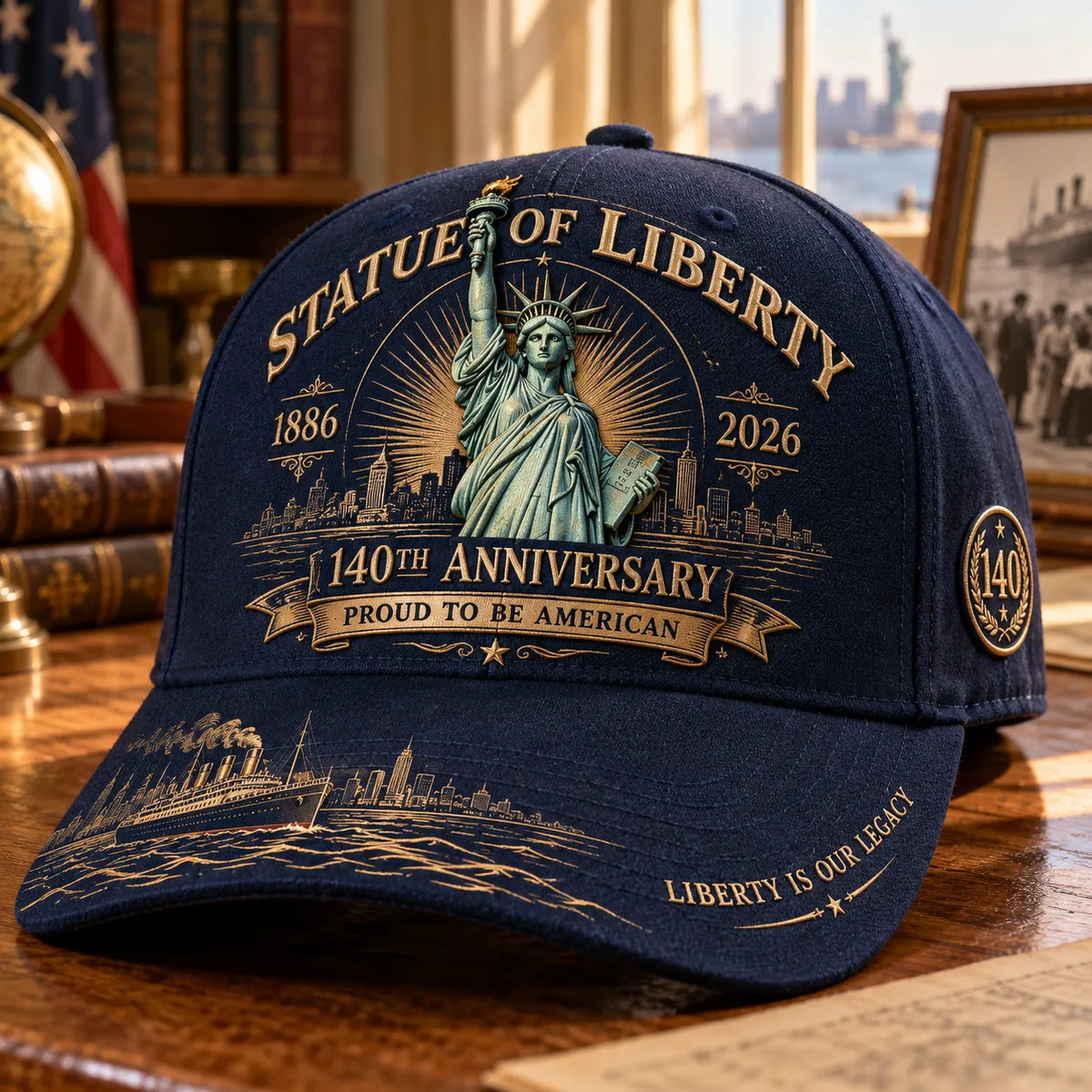 🗽 Statue Of Liberty 140th Anniversary 1886–2026 Commemorative Cap