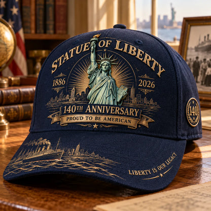 🗽 Statue Of Liberty 140th Anniversary 1886–2026 Commemorative Cap