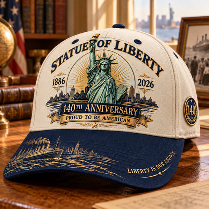 🗽 Statue Of Liberty 140th Anniversary 1886–2026 Commemorative Cap