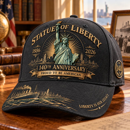 🗽 Statue Of Liberty 140th Anniversary 1886–2026 Commemorative Cap