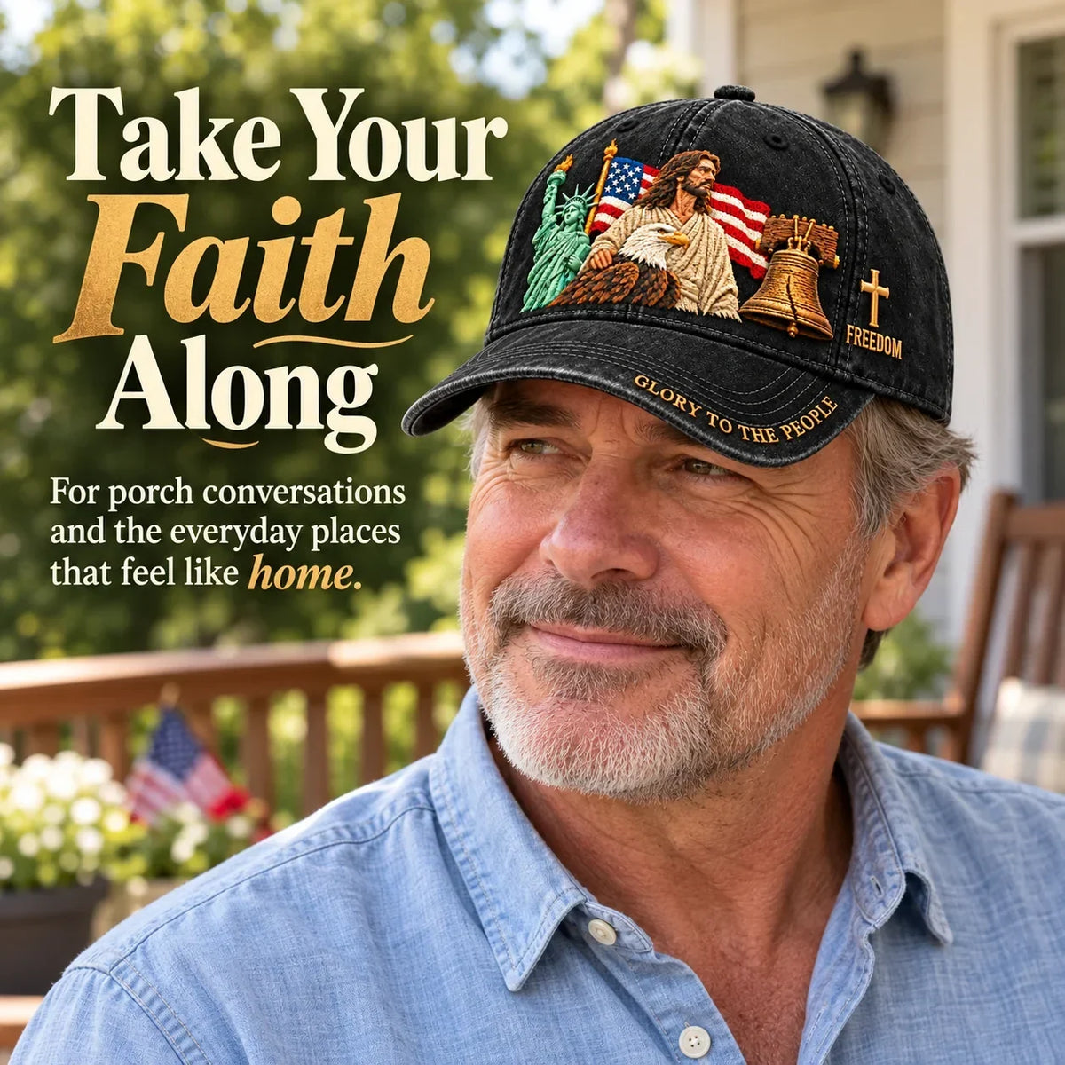 ✝️🇺🇸 Faith & Freedom American Heritage Cap