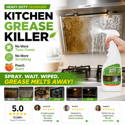 ⏳HOT SALE 50%OFF✨💞50K+ SOLD!🏆Heavy Duty Kitchen Degreaser Spray